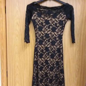 BLACK AND WHITE MARKET DRESS
